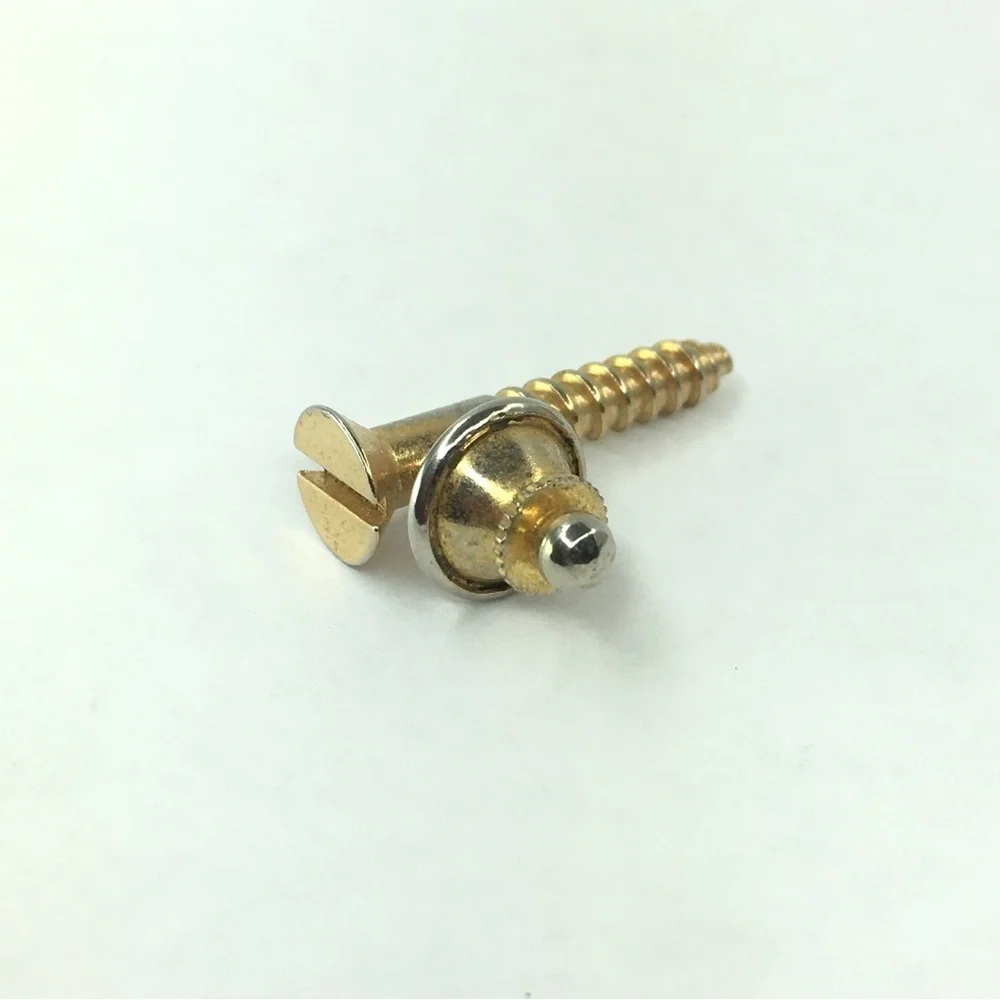 Men’s Tie Tack Gold Tone Screw Unique Tool Handyman Builder Carpenter Gift VTG